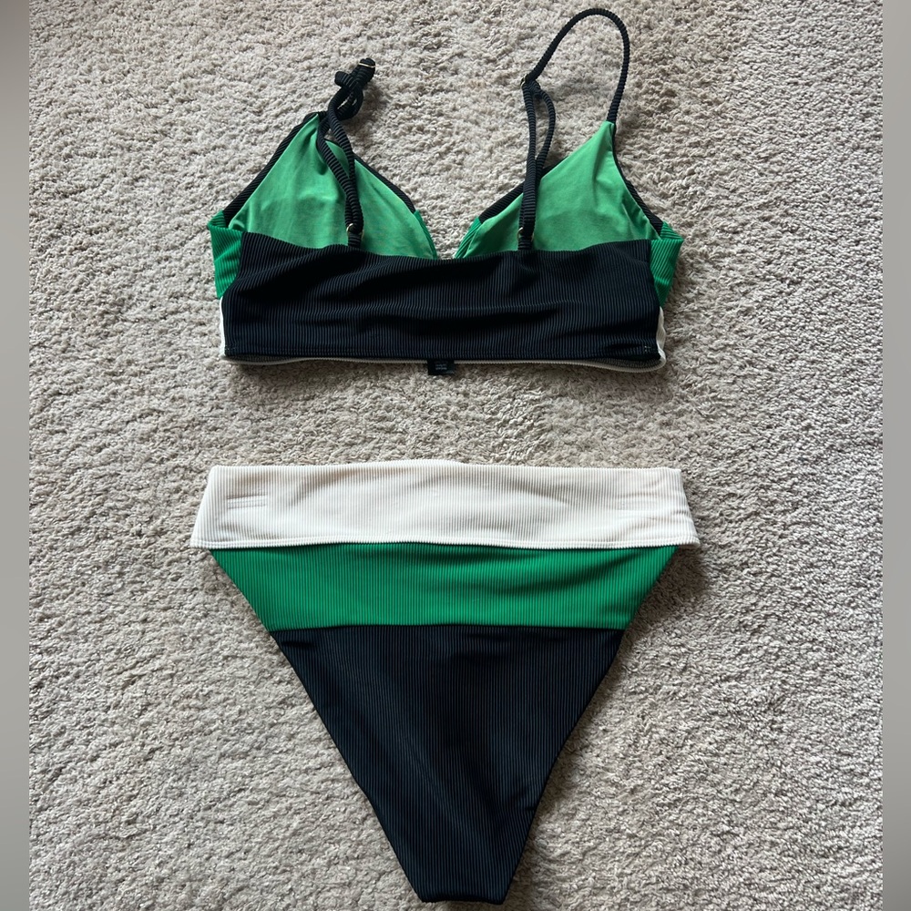 New Beach Riot Riza top + Alexis bikini size L - Picture 9 of 11